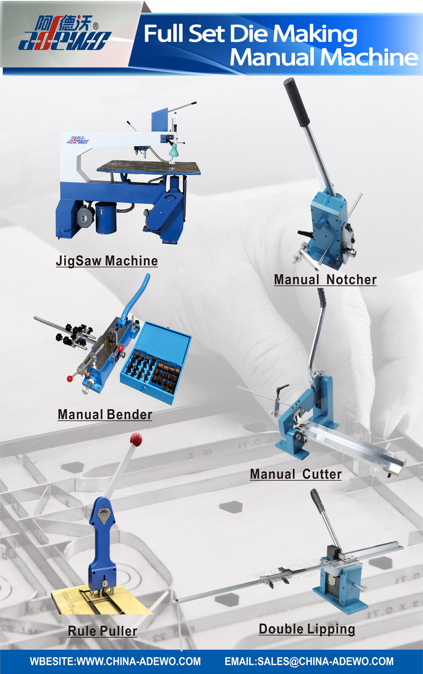 Ręczna maszyna do robienia matryc z pełnym zestawem