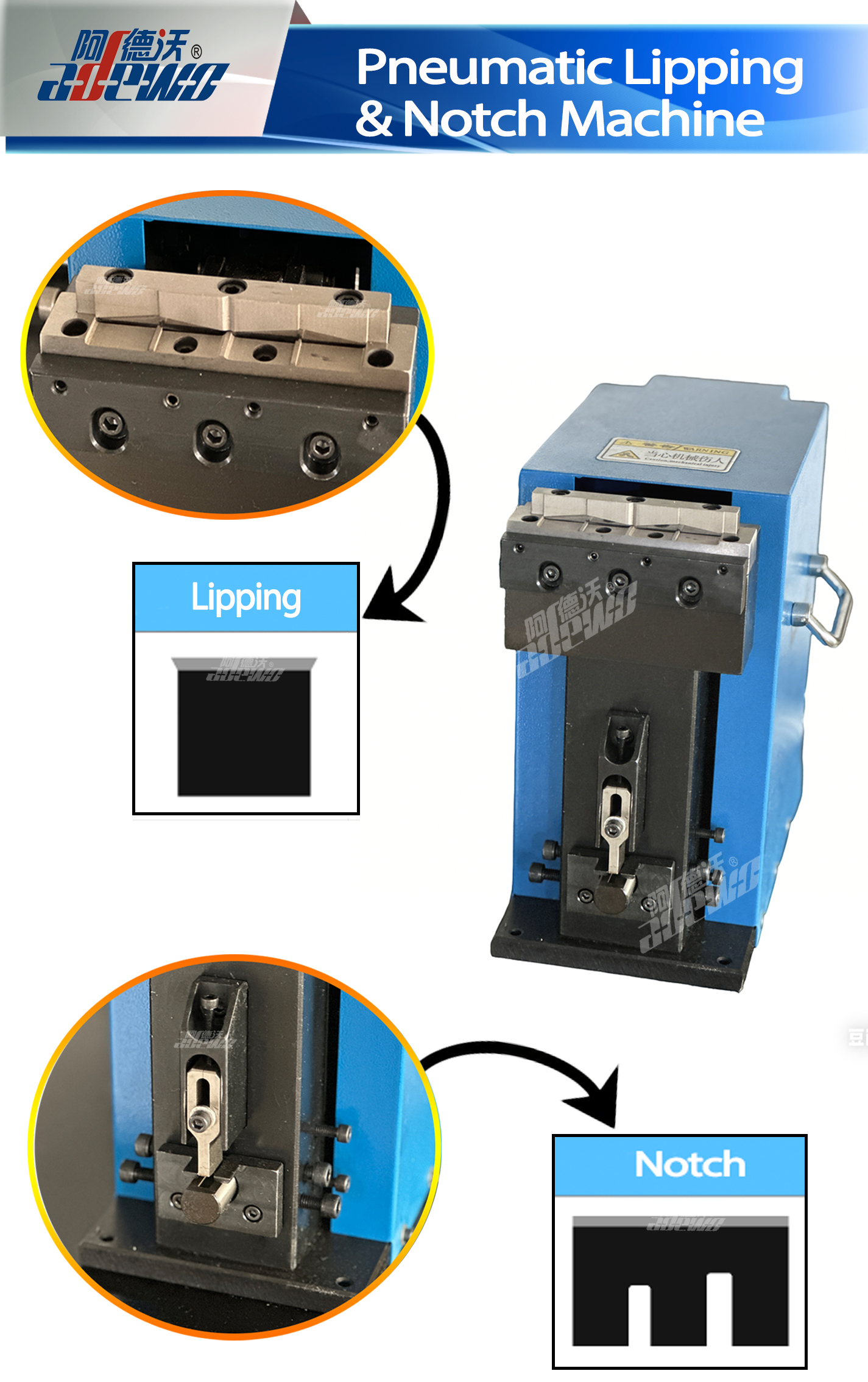 Pneumatyczna maszyna do wycinania i wycinania